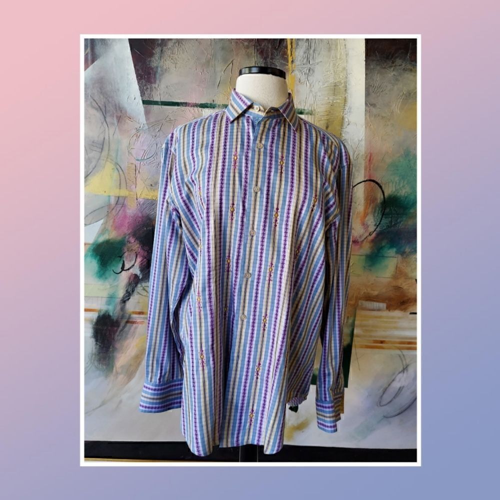 Robert Graham vintage authentic long sleeved Large